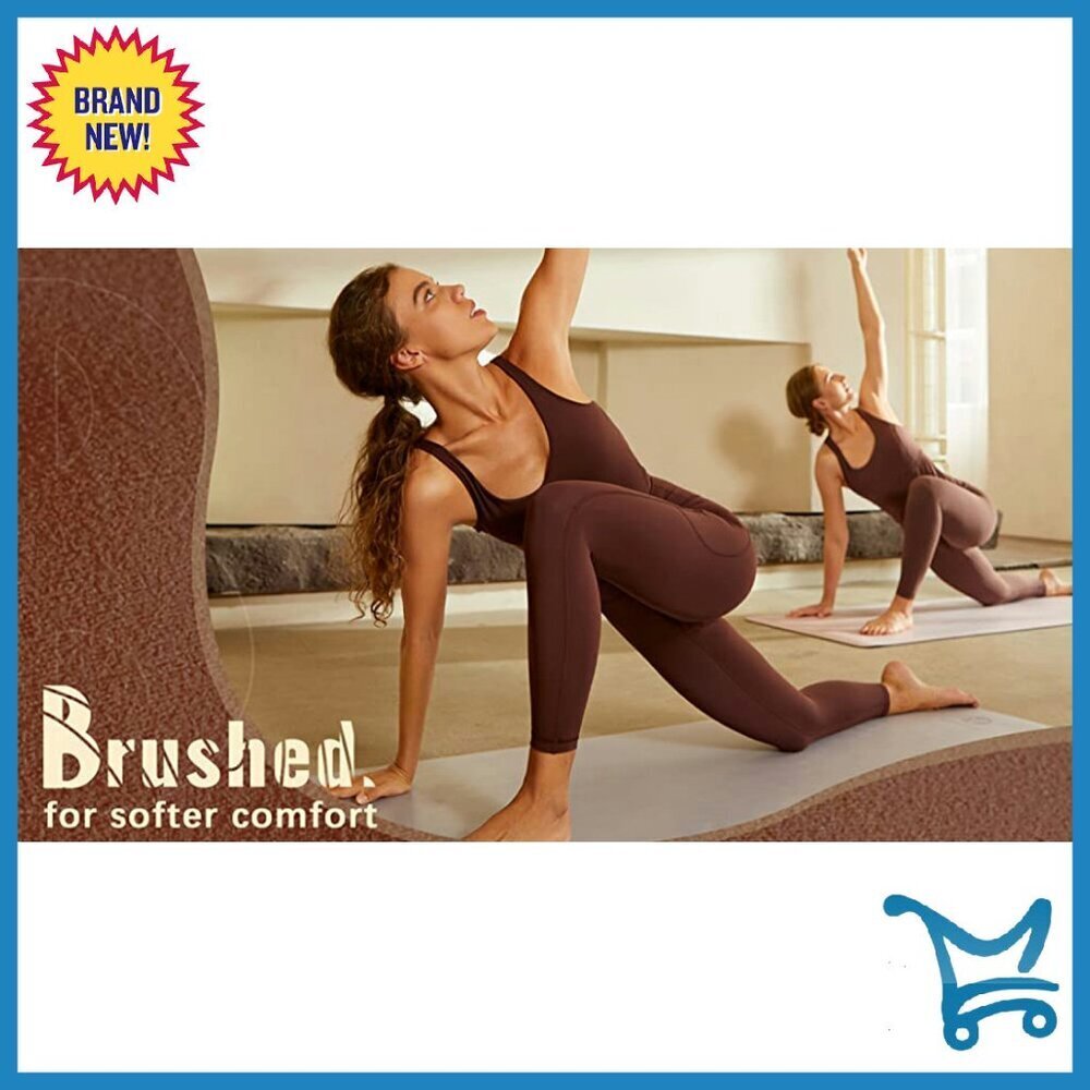 High Waisted 25" Compression Leggings Tummy Control Yoga Workout Pants - Picture 8 of 8